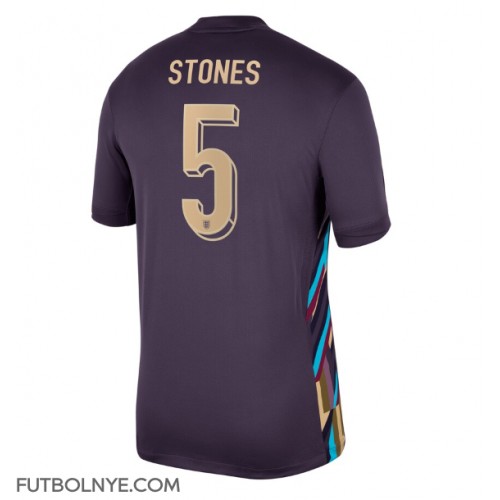 Camiseta Inglaterra John Stones #5 Visitante Equipación Eurocopa 2024 manga corta